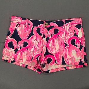 Lilly Pulitzer Flamingo Print Girls Shorts